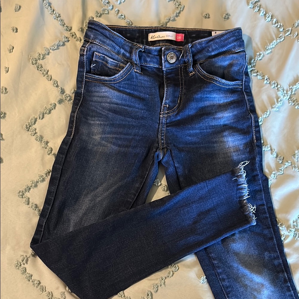 KanCan Ankle Cropped Blue Jeans